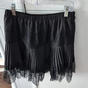 Black Viral Slip Skirt. Size M